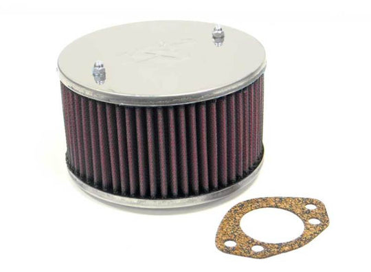 K&N Universal Custom Air Filter - Round 1.625in Flange / 1.625in ID / 2.75in Overall Height