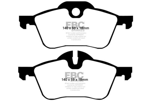 EBC 02-03 Mini Hardtop 1.6 Ultimax2 Front Brake Pads