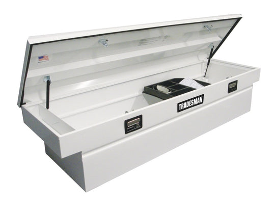 Tradesman Steel Cross Bed Truck Tool Box (70in.) - White