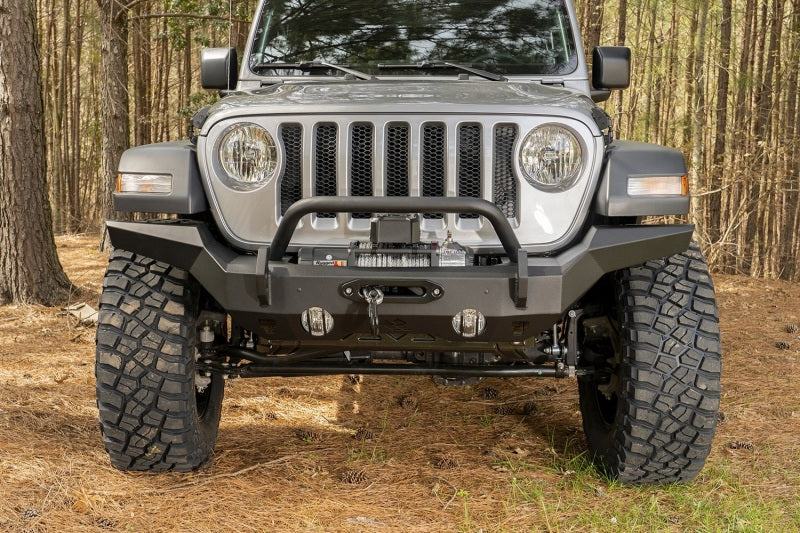 Rugged Ridge HD Bumper Full Width Front 07-18 Jeep Wrangler JK 18-20 Jeep Wrangler JL 2020 JT