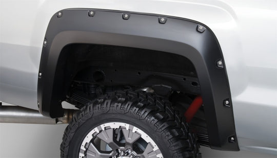 Bushwacker 15-18 GMC Sierra 2500 HD Pocket Style Flares 4pc 78.8/97.6in Bed - Black