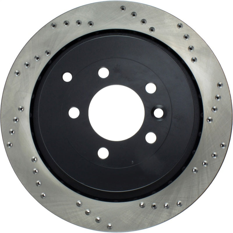 StopTech 05-09 Land Rover LR3 / 06-13 Land Rover Range Rover Sport Drilled Left Rear Cryo Rotor