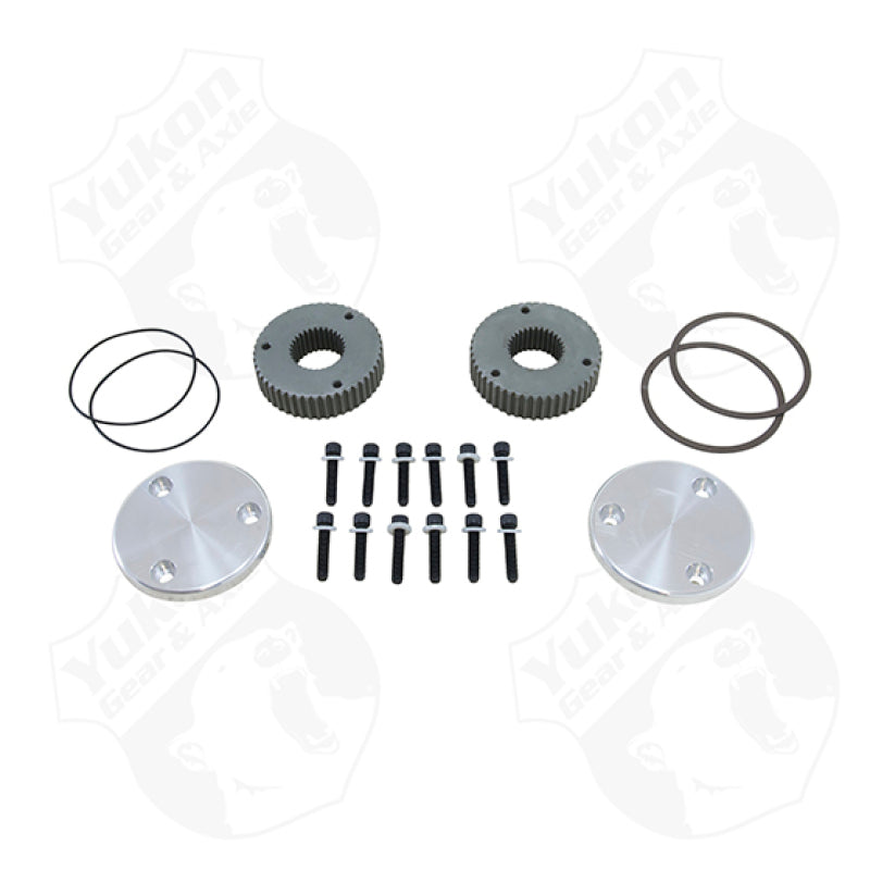 Yukon Gear Hardcore Drive Flange Kit For Dana 60 / 30 Spline Outer Stubs. Yukon Engraved Caps