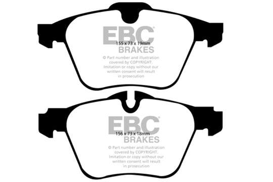 EBC 13-15 Jaguar XF 3.0L Supercharged Bluestuff Front Brake Pads