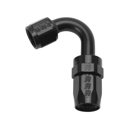 Russell Performance -10 AN Black 120 Degree Full Flow Swivel Hose End