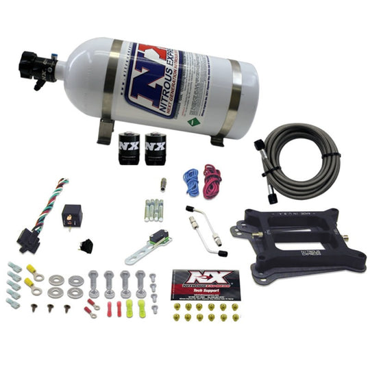 Nitrous Express 4150 4-BBL/Alcohol Nitrous Kit (50-300HP) w/10lb Bottle