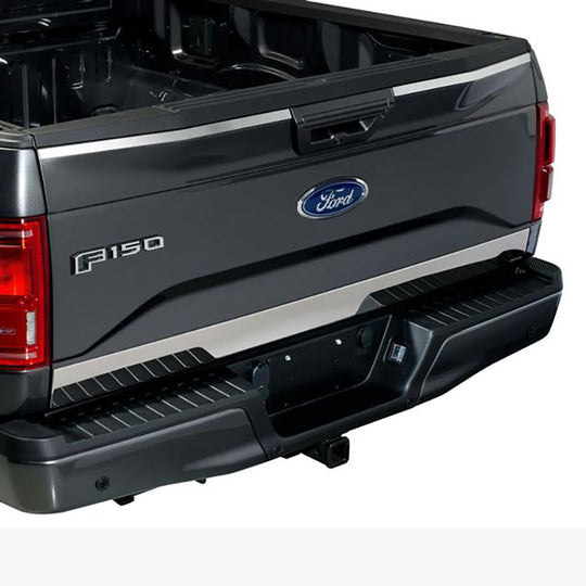 Putco 15-17 Ford F-150 - Stainless Steel - Upper & Lower Tailgate Accent - 3pcs Tailgate Accents