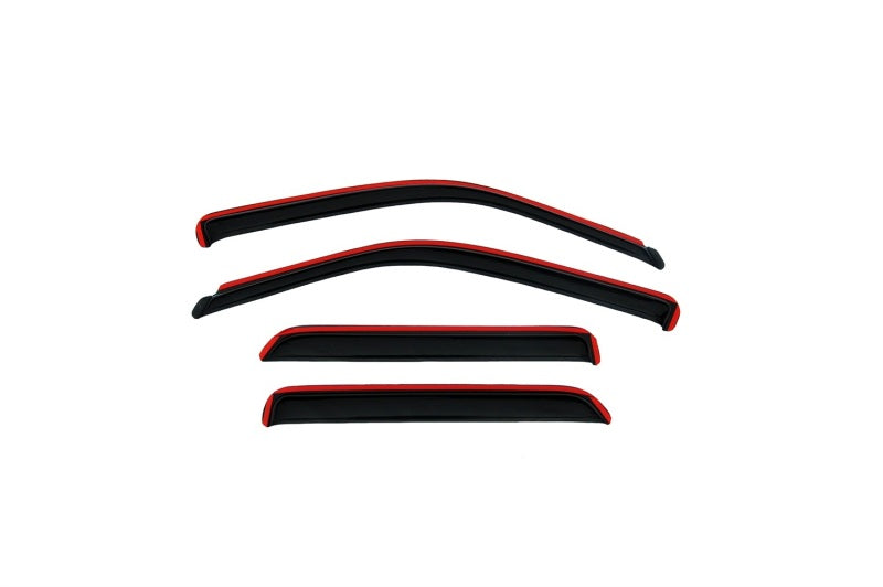 AVS 01-07 Toyota Sequoia Ventvisor In-Channel Front &amp; Rear Window Deflectors 4pc - Smoke