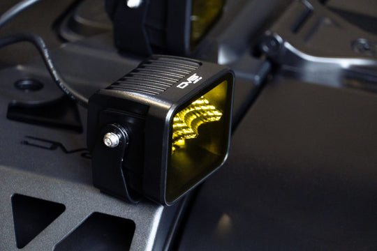 DV8 Offroad 3in Elite Series LED Amber Pod Light