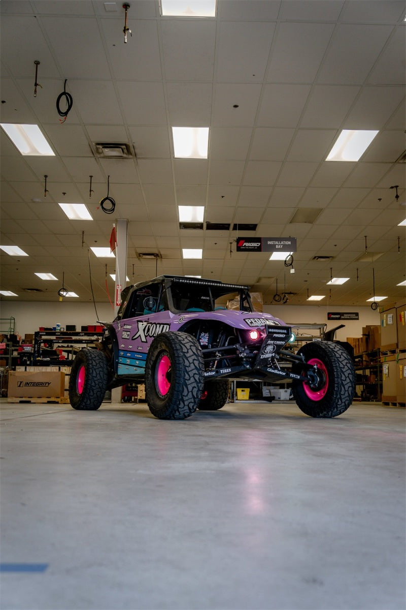 Rigid Industries x SHREDDY 360-Series 6in Lights w/Wt Bcklght (2) + 6 Covers (2 Pink/2 Teal/2 Blk)