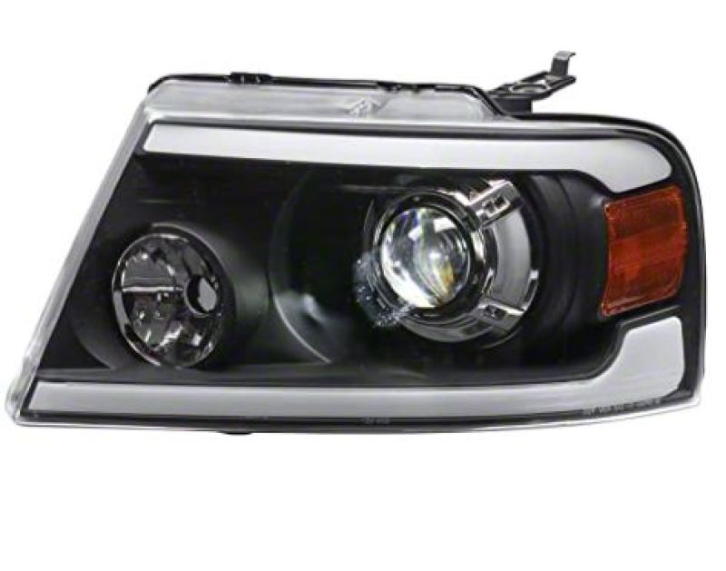 Raxiom 04-08 Ford F-150 Axial Series LED Projector Headlights- Blk Housing (Clear Lens)