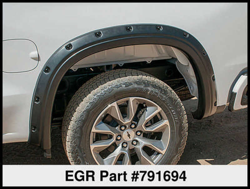 EGR 2019 Chevy 1500 Bolt-On Style Fender Flares - Set - Black