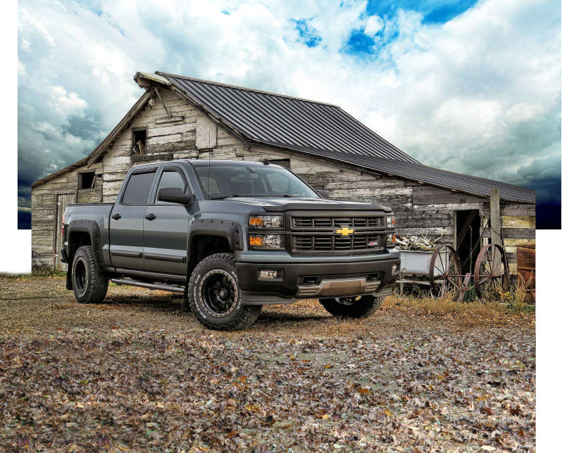 EGR 14+ Chev Silverado 5ft Bed Bolt-On Look Fender Flares - Set