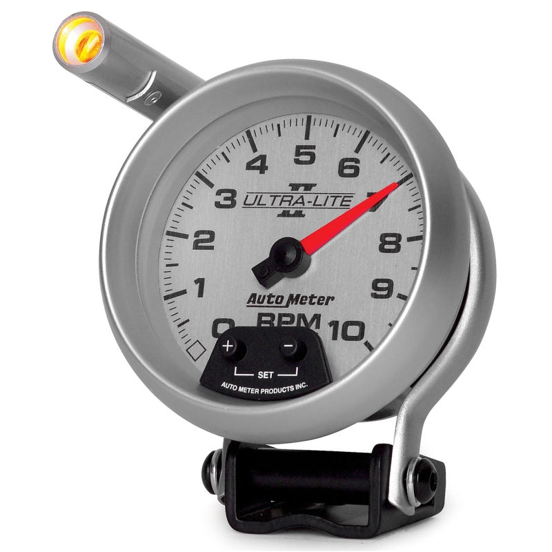 Autometer Ultra-Lite II 3-3/4in 10000 RPM Pedestal Mount Mini-Monster Tachometer