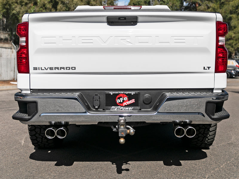 aFe Vulcan Series 3in-2-1/2in 304 SS Cat-Back 2019 GM Silverado 1500 V8-5.3L w/ Polished Tips