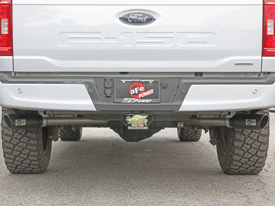 aFe Vulcan 3in 304 SS Cat-Back Exhaust 2021 Ford F-150 V6 2.7L/3.5L (tt)/V8 5.0L w/ Black Tips