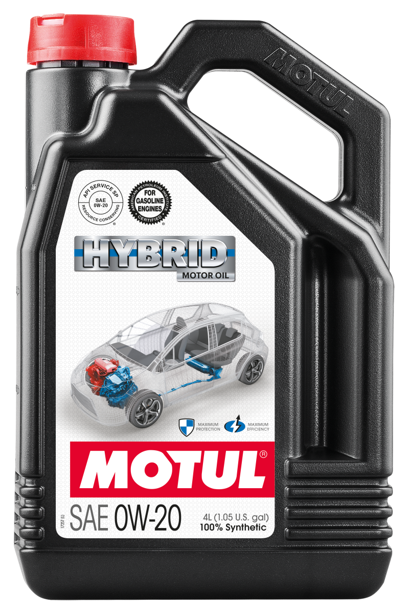 Motul 4L Hybrid Synthetic Motor Oil - 0W20
