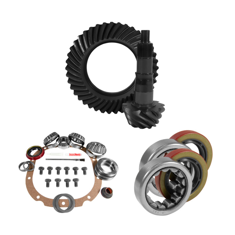 Yukon 8.8in Ford 3.73 Rear Ring & Pinion Install Kit 2.25in OD Axle Bearings and Seals