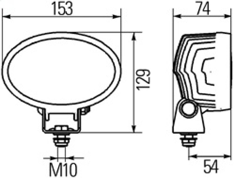 Hella Work Lamp Na 0Gr Md1224 Dt Ov100 1Ga