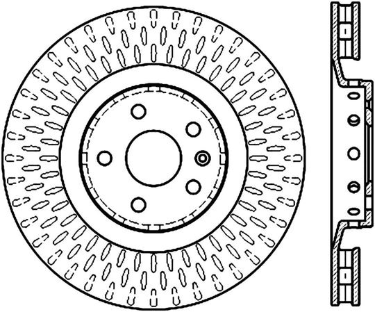 StopTech 09-15 Cadillac CTS-V Cryo Slotted Front Right Sport Brake Rotor