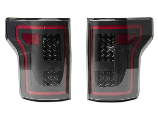 Raxiom 15-17 Ford F-150 LED Tail Lights w/ SEQL Turn Signals- Blk Housing (Clear Lens)