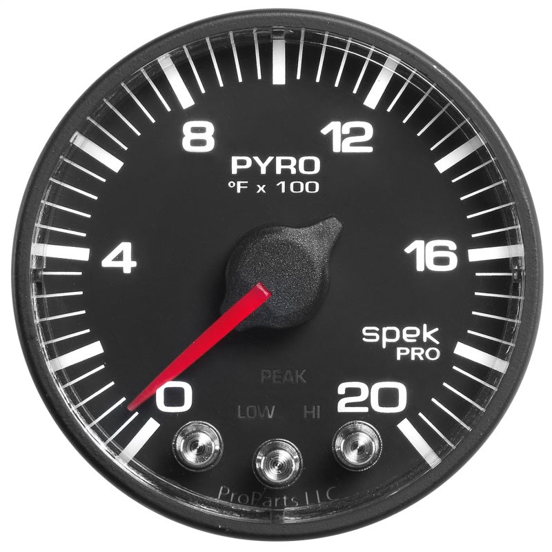 Autometer Spek-Pro 52.4mm 0-2000F Digital Stepper Motor Pyrometer Gauge