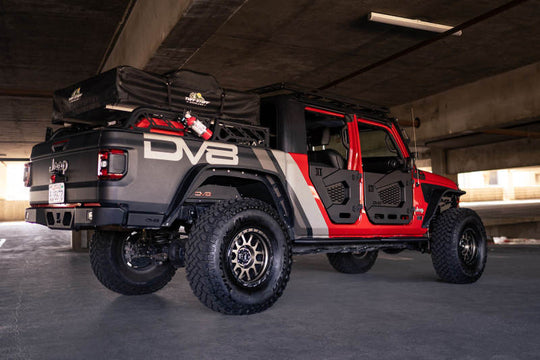 DV8 Offroad 18-22 Jeep Wrangler JL/JT Spec Series Half Doors - Rear Set