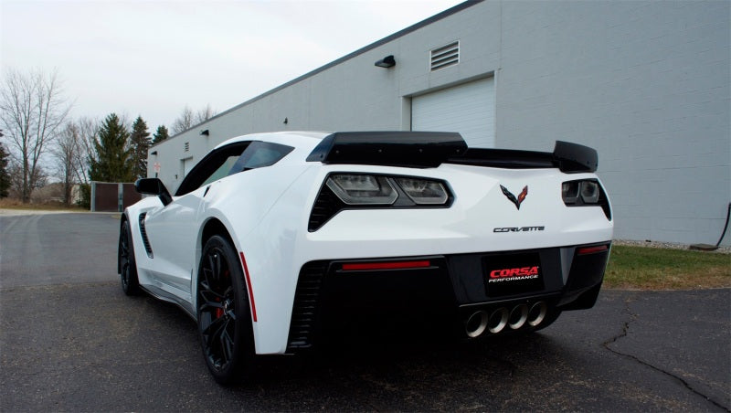 Corsa 2015+ Chevrolet Corvette C7 Z06 2.75in Dual Rear Xtreme Cat-Back Exhaust w/ Quad Polis