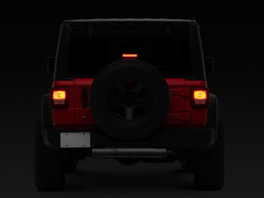 Raxiom18-23 Jeep Wrangler JL Axial Series Hyper Flash LED Third Brake Light- Smoked