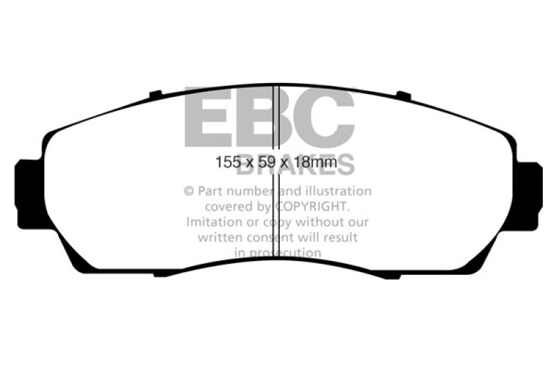 EBC 07-09 Acura RDX 2.3 Turbo Ultimax2 Front Brake Pads