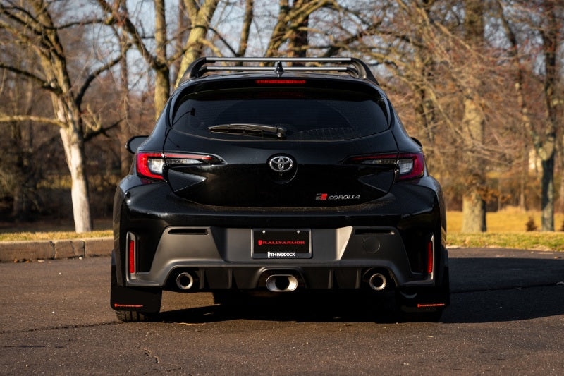 Rally Armor 23-25 Toyota GR Corolla Black UR Mud Flap w/Red Logo