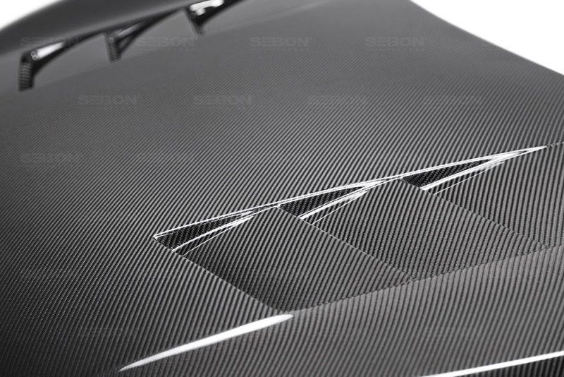 Seibon 2016-2018 Honda Civic Coupe/Sedan/Hatchback TS-Style Carbon Fiber Hood