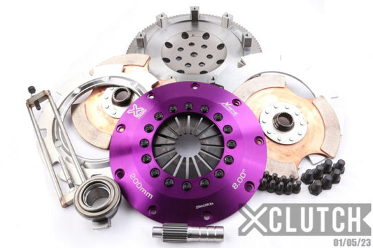 XClutch 1997 Mitsubishi Lancer EVO IV 2.0L 8in Twin Solid Ceramic Clutch Kit