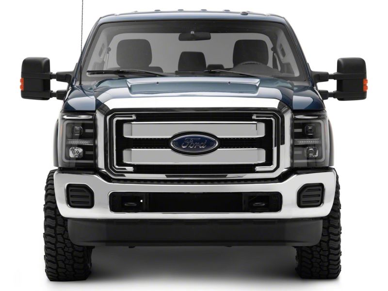 Raxiom 11-16 Ford F-250 Super Duty LED Projector Headlights - Blk Housing (Clear Lens)