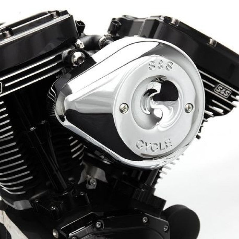 S&amp;S Cycle 2007+ XL Sportster Models w/ Stock EFI Stealth Air Cleaner Kit w/ Chrome Teardrop Cover