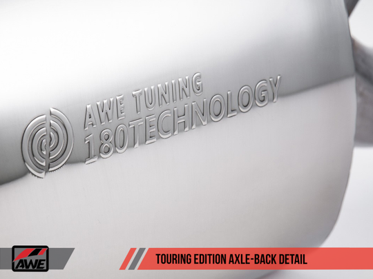 AWE Tuning BMW F3X N20/N26 328i/428i Touring Edition Exhaust Quad Outlet - 80mm Diamond Black Tips