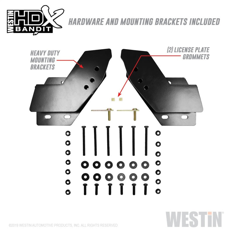 Westin 11-14 Chevrolet Silverado 2500/3500 HDX Bandit Front Bumper - Blk