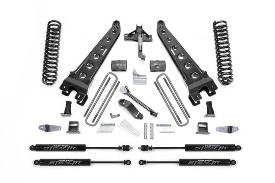 Fabtech 08-10Ford F450/550 4WD 6in Rad Arm Sys w/Coils & Stealth
