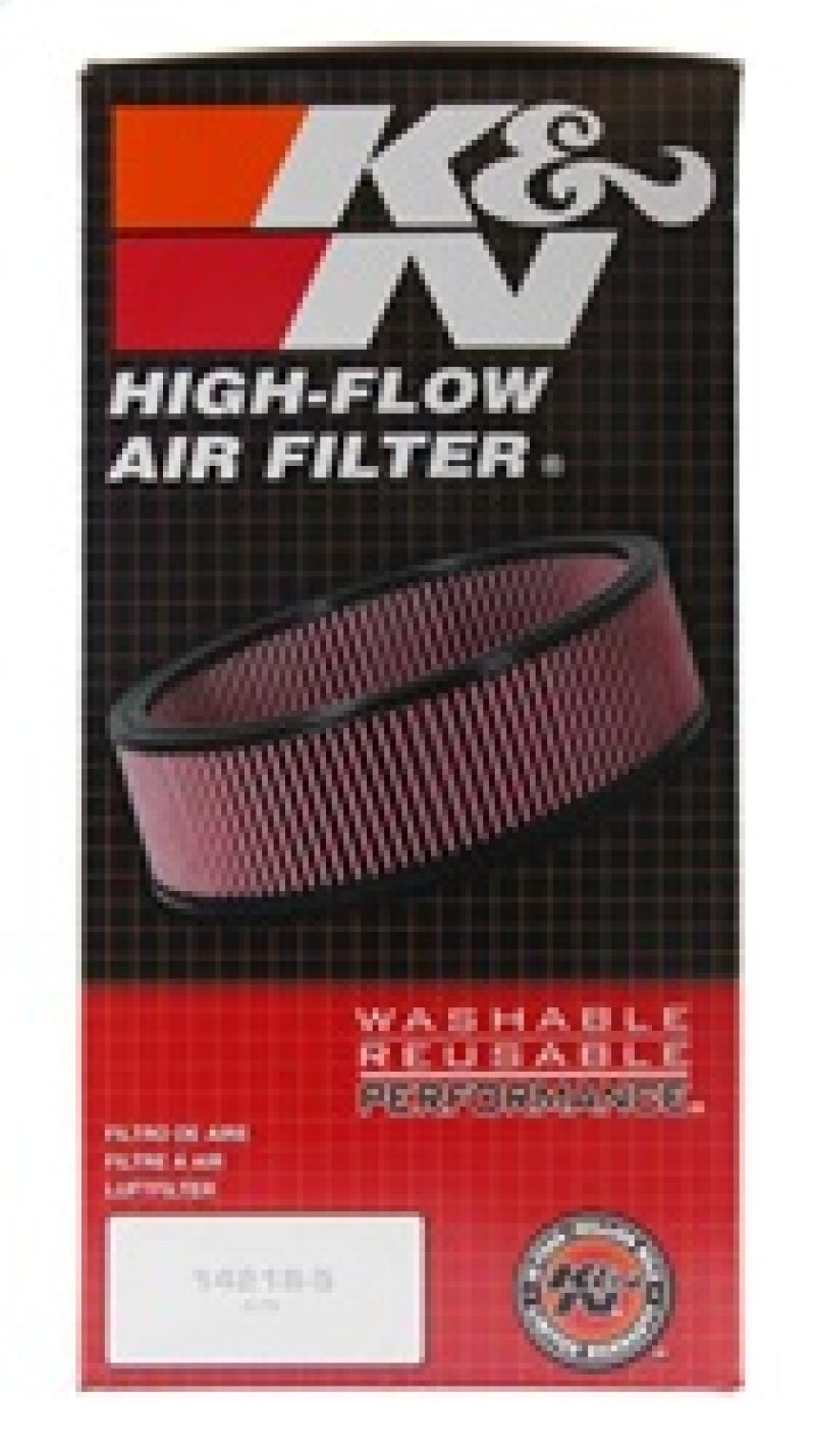 K&N Universal Custom Air Filter - Oval Shape 11.5in Outer Length / 8.125in Outer Width / 4in Height