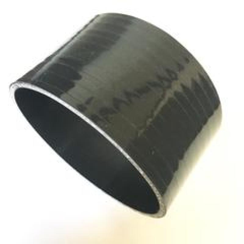 Ticon Industries 4-Ply Black 5.0in Straight Silicone Coupler