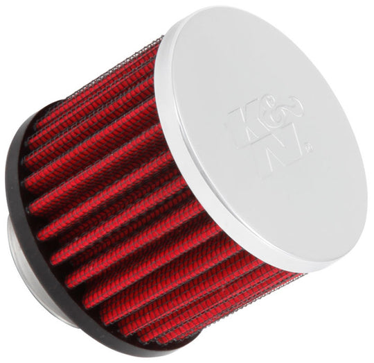 K&amp;N 1.375 inch ID 3 inch OD 2.5 inch H Clamp On Crankcase Vent Filter