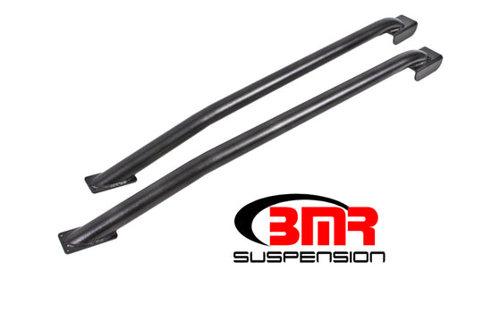 BMR 79-04 Fox Mustang Hardtop Only Weld-On Boxed STD. Subframe Connectors - Black Hammertone