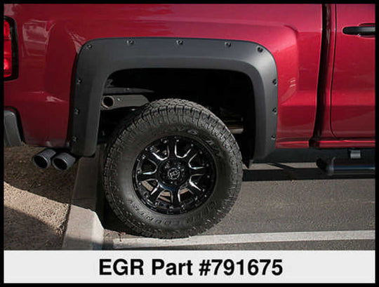 EGR 14+ Chev Silverado 5ft Bed Bolt-On Look Fender Flares - Set - Matte