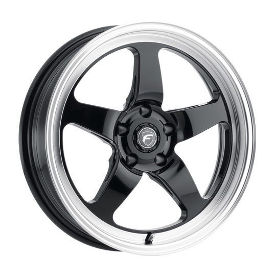 Forgestar D5 Drag 18x8.0 / 5x120 BP / ET15 / 5.125in BS Gloss Black Wheel