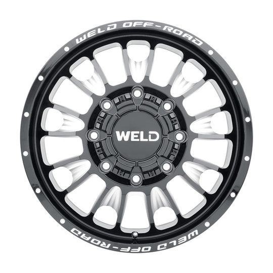 Weld Off-Road W121 20X8.25 Scorch Front 8X165.1 ET108 BS8.90 Gloss Black MIL 121.6