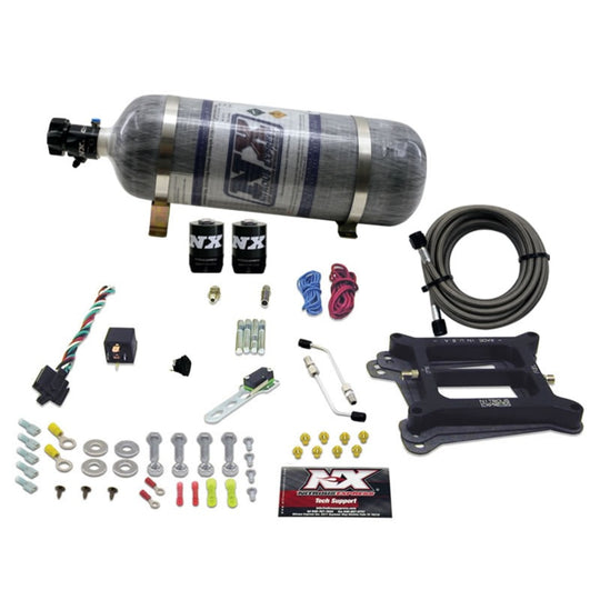 Nitrous Express 4150 4-BBL/Gasoline Nitrous Kit (100-500HP) w/Composite Bottle