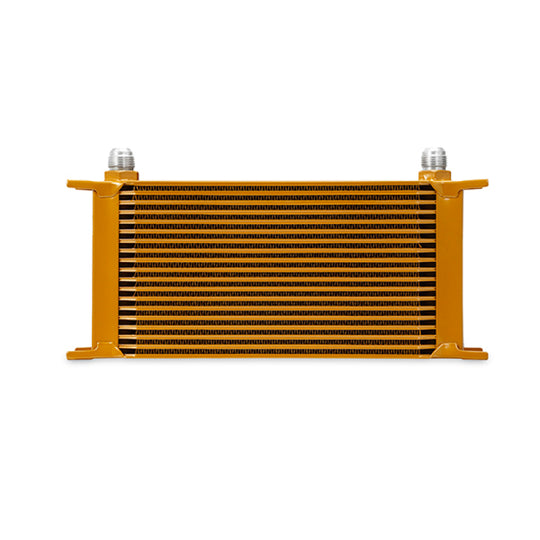 Mishimoto Universal 19 Row Oil Cooler - Gold