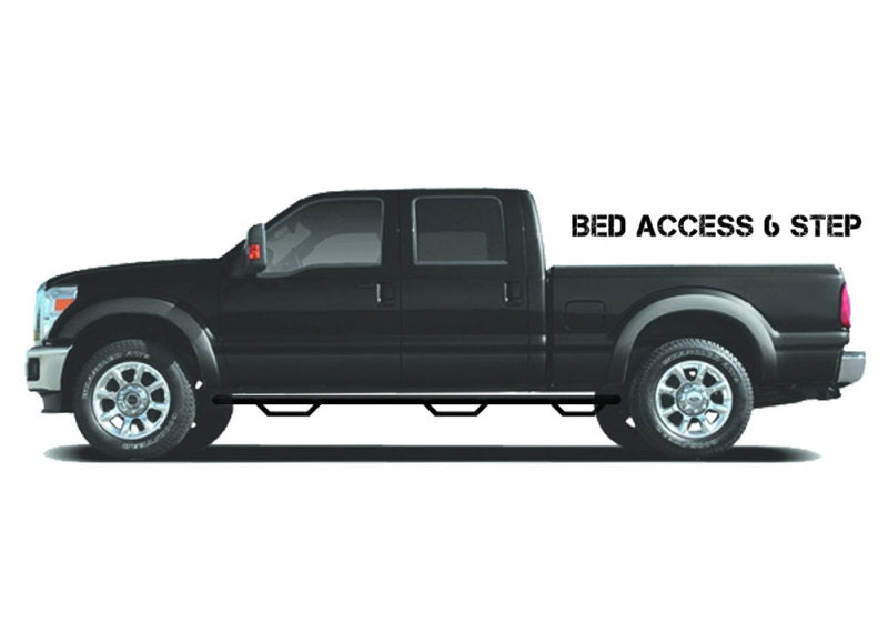 N-Fab Nerf Step 73-87 Chevy 1500/2500/3500 Crew Cab 8ft Bed - Tex. Black - Bed Access - 3in