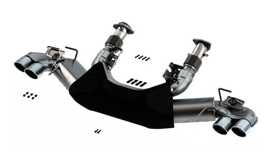 Borla 2020 Chevrolet Corvette C8 6.2L ATAK 3in Exhaust System Dual Round A/C Tips 4inx 4.75in