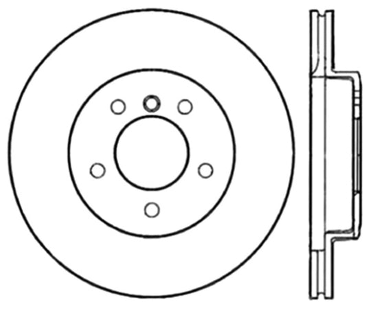 StopTech Power Slot 01-02 BMW Z3 / 03-09 Z4 / 3 Series Front Left Drilled & Slotted Rotor